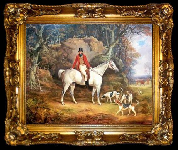 framed  unknow artist Classical hunting fox, Equestrian and Beautiful Horses, 239.., ta009-2